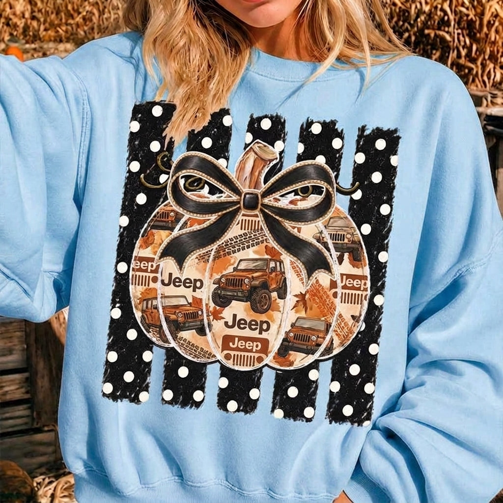 Polka Dot Jeep Pumpkin T-shirt Hoodie Sweatshirt