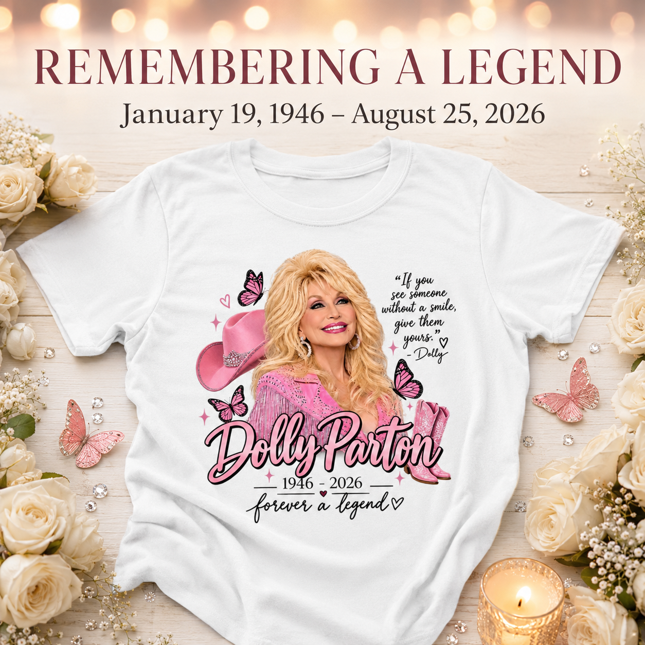 Dolly Parton Memorial Shirt