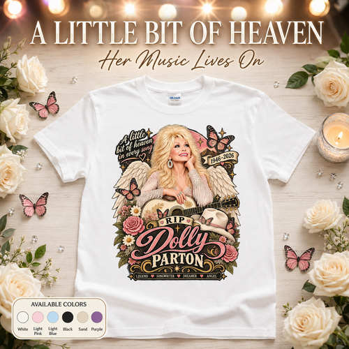 Dolly Parton RIP Shirt, Dolly Parton Memorial Tee
