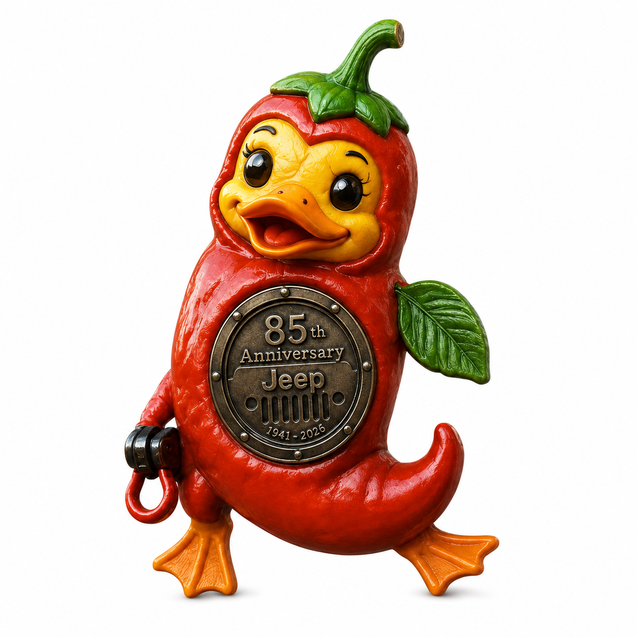 Jeep 85th anniversary fruit duck vinyl magnet V3
