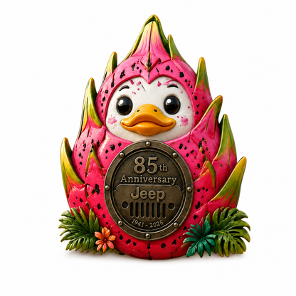 Jeep 85th anniversary fruit duck vinyl magnet V1