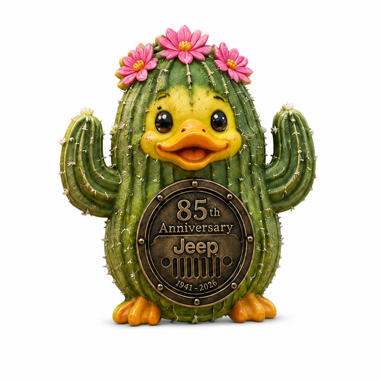 Jeep 85th anniversary fruit duck vinyl magnet V2