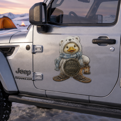 Jeep 85th anniversary duck not duck vinyl magnet V2