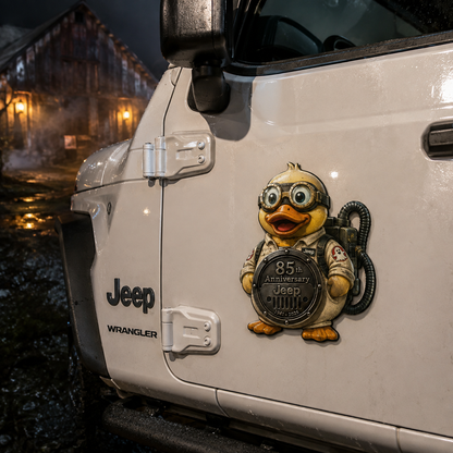 Jeep 85th anniversary spooky duck vinyl magnet V1