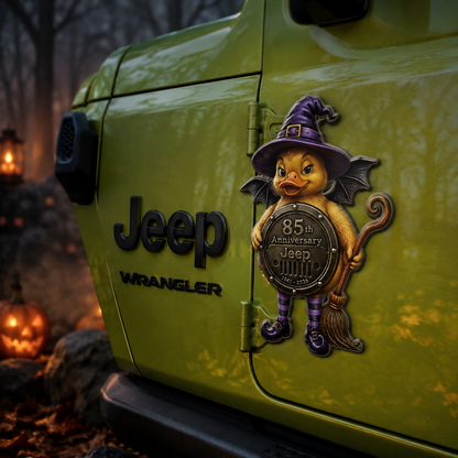 Jeep 85th anniversary duck not duck vinyl magnet V2