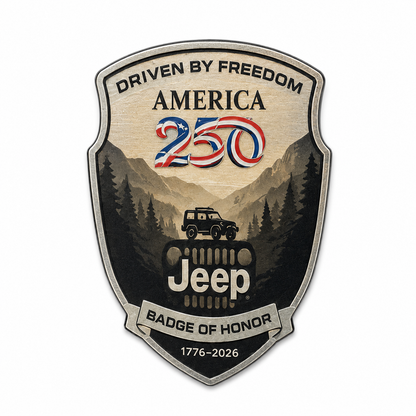 Jeep Anniversary Honor Vinyl Car Magnet