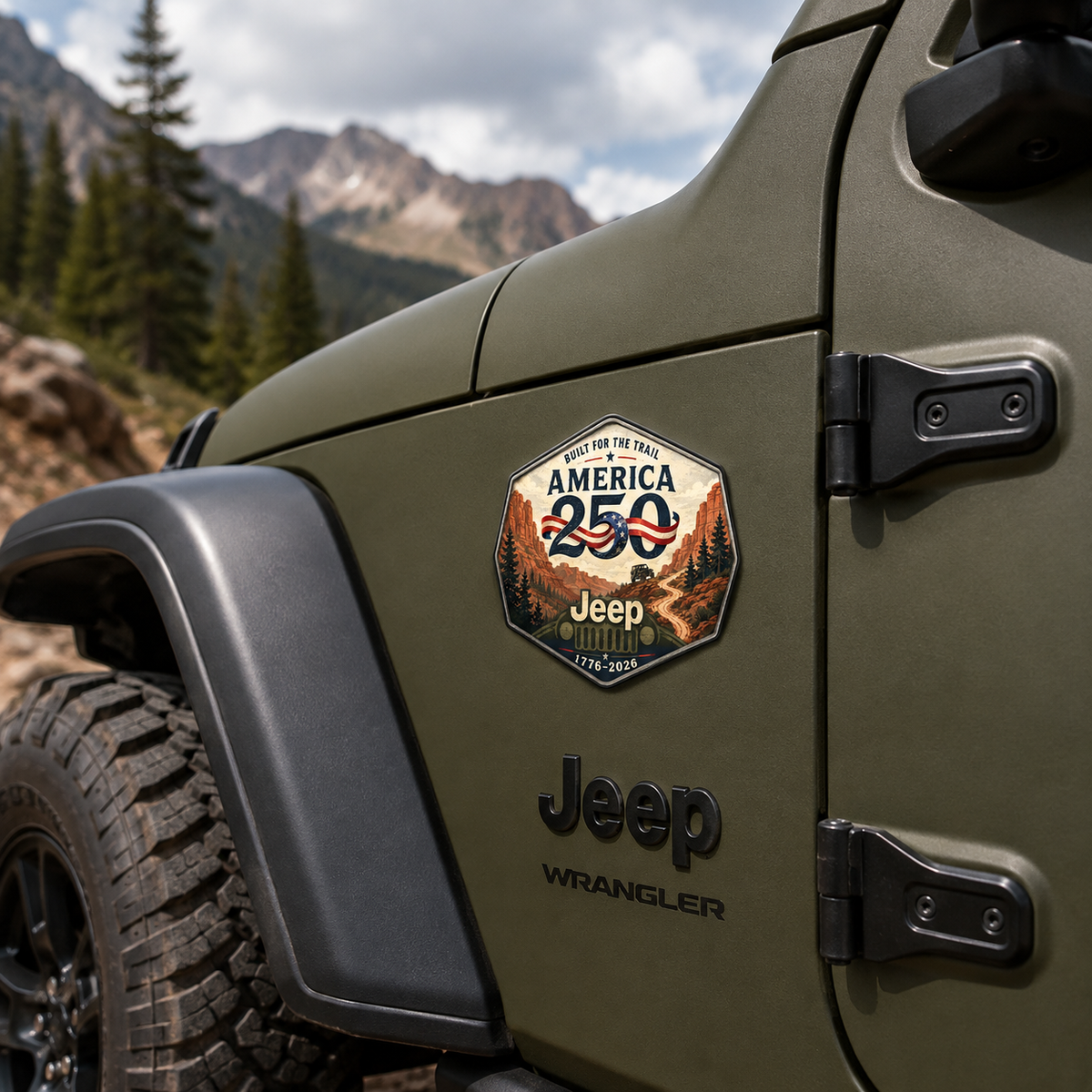 Jeep Anniversary Honor Vinyl Car Magnet