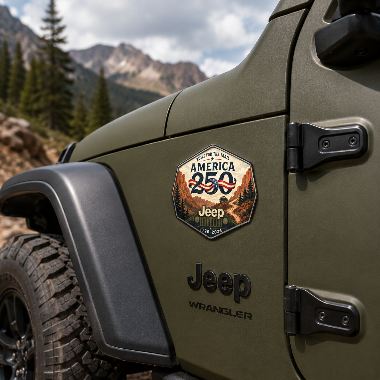 Jeep Anniversary Honor Vinyl Car Magnet