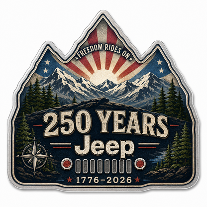 Jeep Anniversary Honor Vinyl Car Magnet