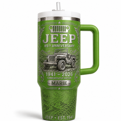 Personalized  Jeep 85th Anniversary Tumbler 40oz, 30oz, 20oz