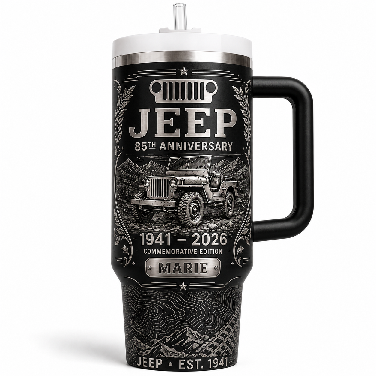 Personalized  Jeep 85th Anniversary Tumbler 40oz, 30oz, 20oz