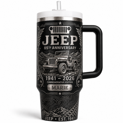 Personalized  Jeep 85th Anniversary Tumbler 40oz, 30oz, 20oz