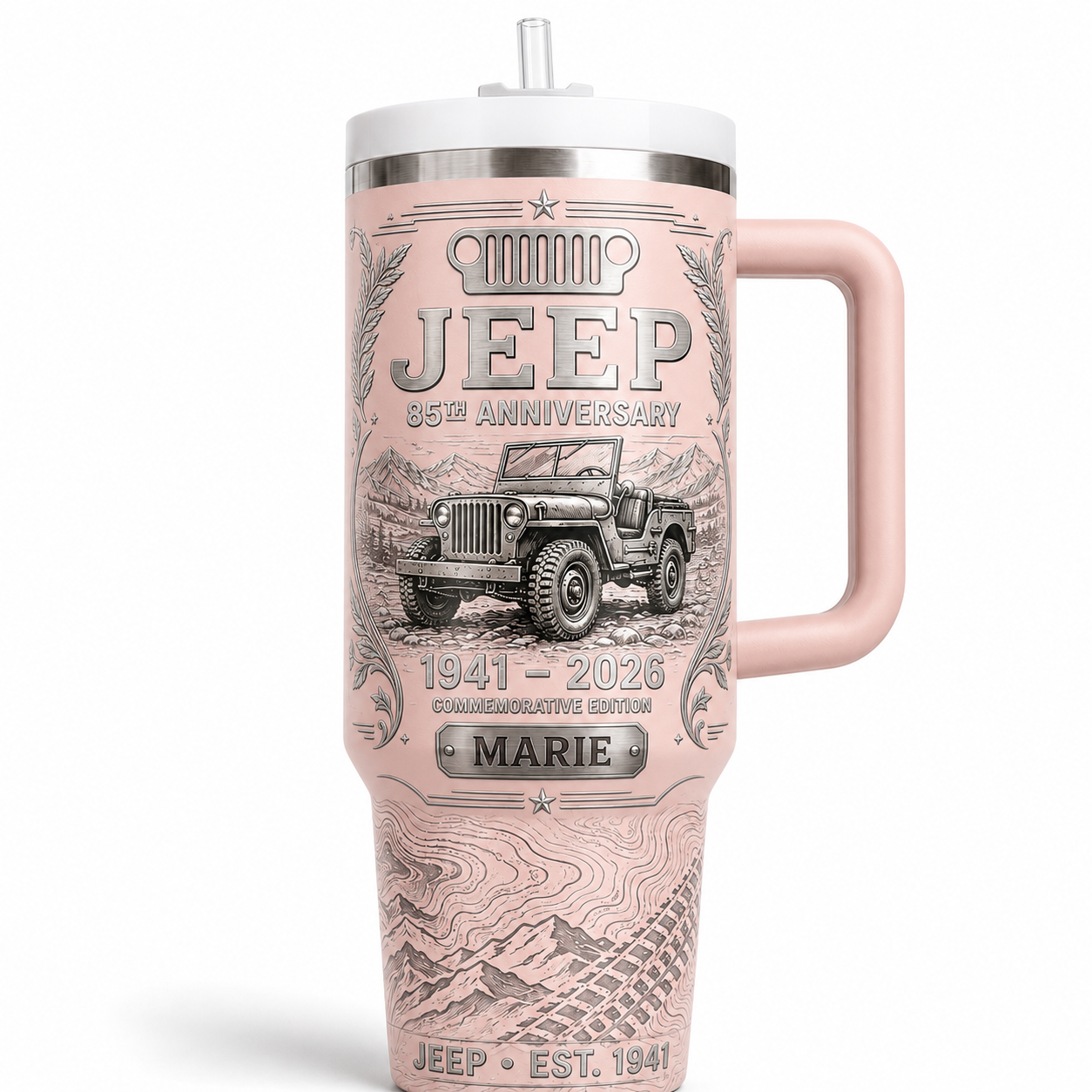 Personalized  Jeep 85th Anniversary Tumbler 40oz, 30oz, 20oz