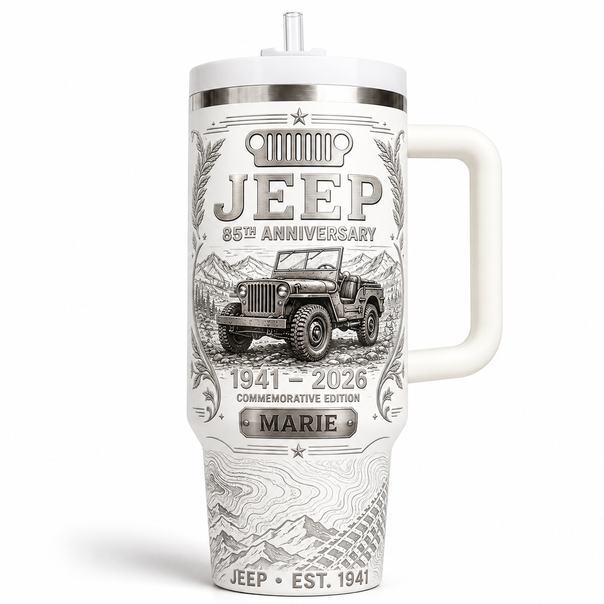 Personalized  Jeep 85th Anniversary Tumbler 40oz, 30oz, 20oz