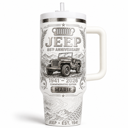 Personalized  Jeep 85th Anniversary Tumbler 40oz, 30oz, 20oz