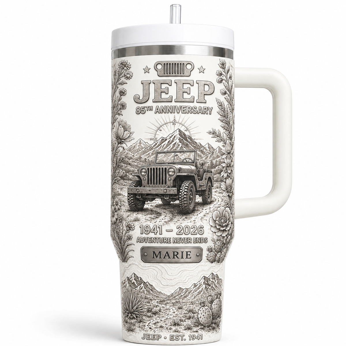 Personalized  Jeep 85th Anniversary Tumbler 40oz, 30oz, 20oz V2