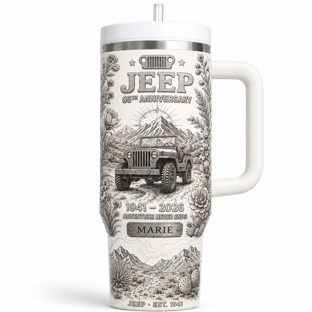 Personalized  Jeep 85th Anniversary Tumbler 40oz, 30oz, 20oz V2
