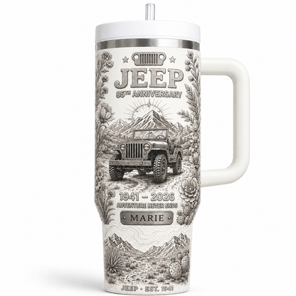 Personalized  Jeep 85th Anniversary Tumbler 40oz, 30oz, 20oz V2