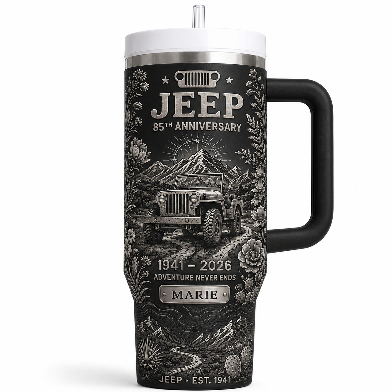 Personalized  Jeep 85th Anniversary Tumbler 40oz, 30oz, 20oz V2