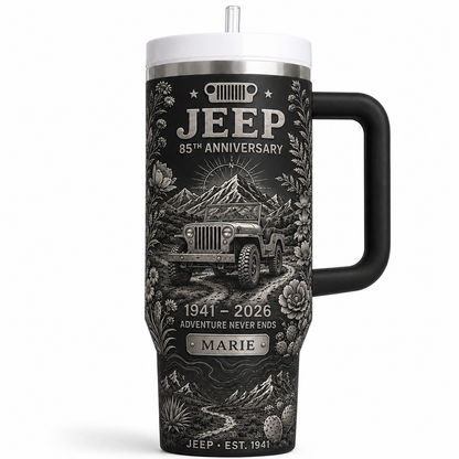 Personalized  Jeep 85th Anniversary Tumbler 40oz, 30oz, 20oz V2