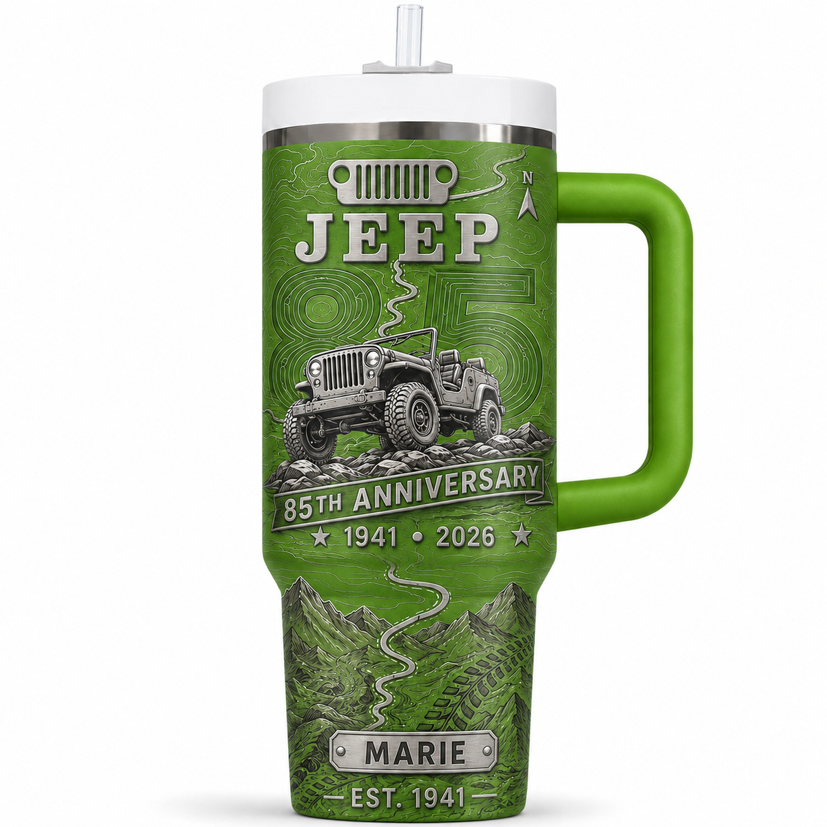 Personalized  Jeep 85th Anniversary Tumbler 40oz, 30oz, 20oz V3