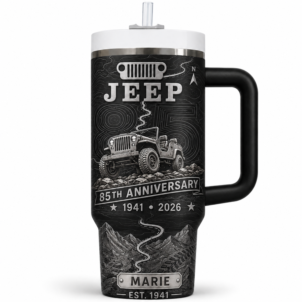 Personalized  Jeep 85th Anniversary Tumbler 40oz, 30oz, 20oz V3
