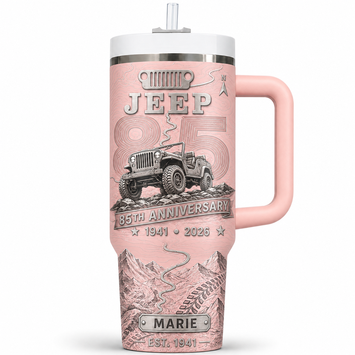 Personalized  Jeep 85th Anniversary Tumbler 40oz, 30oz, 20oz V3