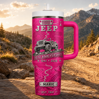 Personalized  Jeep 85th Anniversary Tumbler 40oz, 30oz, 20oz V3