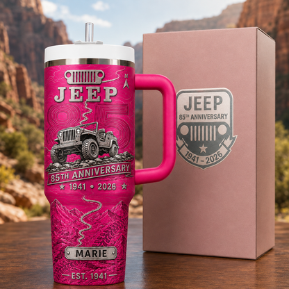 Personalized  Jeep 85th Anniversary Tumbler 40oz, 30oz, 20oz V3