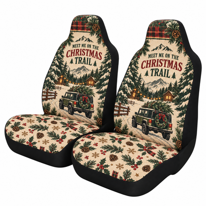 Christmas Tree Trail Car Seat Cover