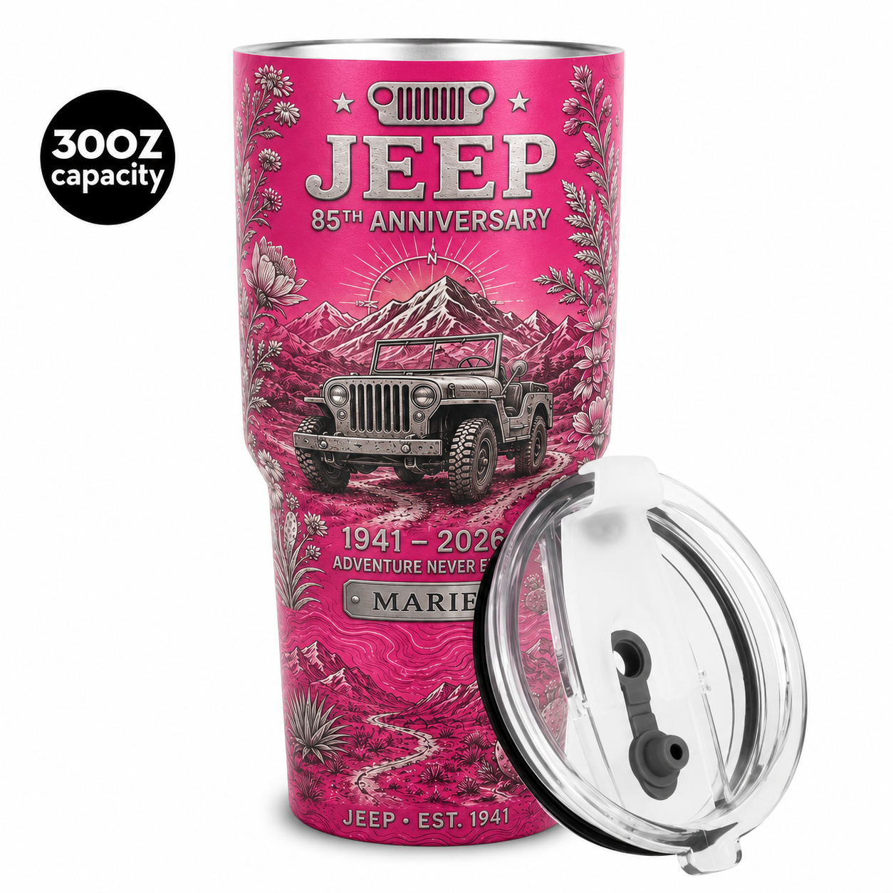 Personalized  Jeep 85th Anniversary Tumbler 40oz, 30oz, 20oz V2