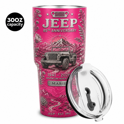 Personalized  Jeep 85th Anniversary Tumbler 40oz, 30oz, 20oz V2
