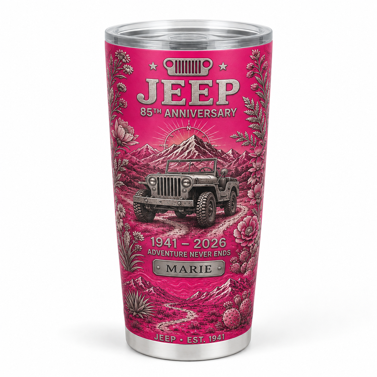 Personalized  Jeep 85th Anniversary Tumbler 40oz, 30oz, 20oz V2
