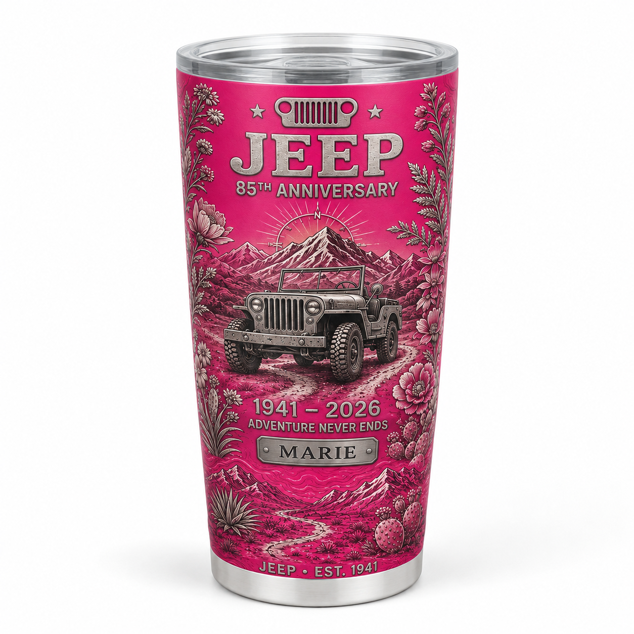 Personalized  Jeep 85th Anniversary Tumbler 40oz, 30oz, 20oz V2