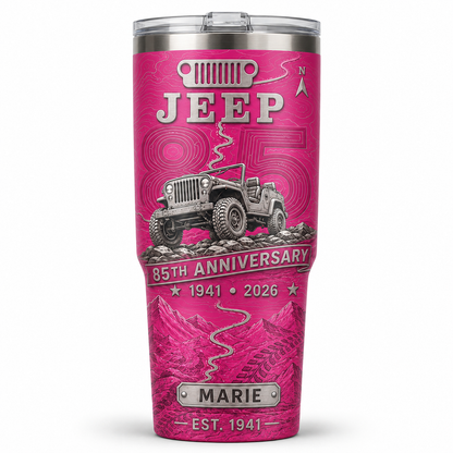 Personalized  Jeep 85th Anniversary Tumbler 40oz, 30oz, 20oz V3