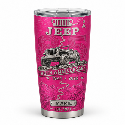 Personalized  Jeep 85th Anniversary Tumbler 40oz, 30oz, 20oz V3