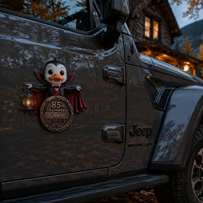 Jeep 85th anniversary spooky duck vinyl magnet V1
