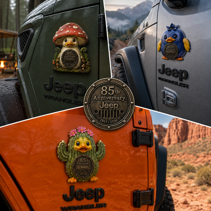 Jeep 85th anniversary fruit duck vinyl magnet V2