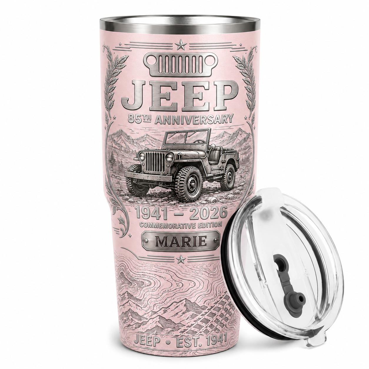 Personalized  Jeep 85th Anniversary Tumbler 40oz, 30oz, 20oz