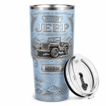 Personalized  Jeep 85th Anniversary Tumbler 40oz, 30oz, 20oz