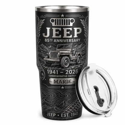Personalized  Jeep 85th Anniversary Tumbler 40oz, 30oz, 20oz