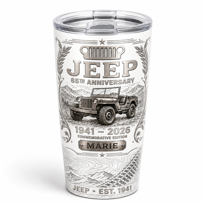 Personalized  Jeep 85th Anniversary Tumbler 40oz, 30oz, 20oz