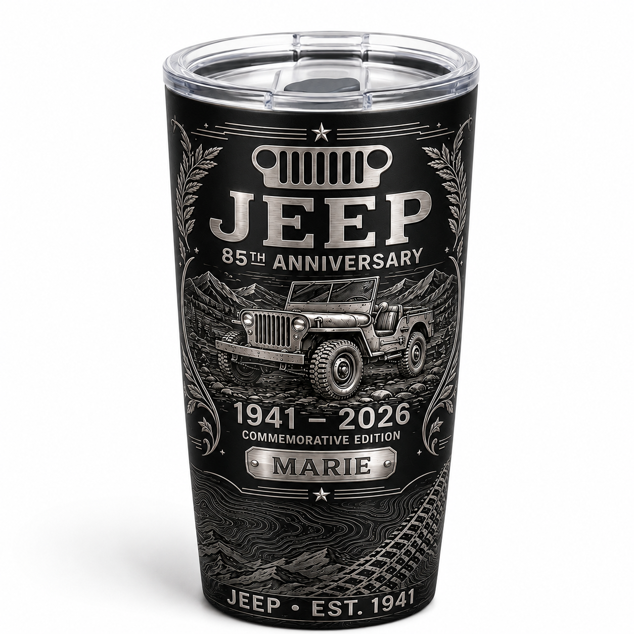 Personalized  Jeep 85th Anniversary Tumbler 40oz, 30oz, 20oz