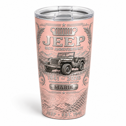 Personalized  Jeep 85th Anniversary Tumbler 40oz, 30oz, 20oz