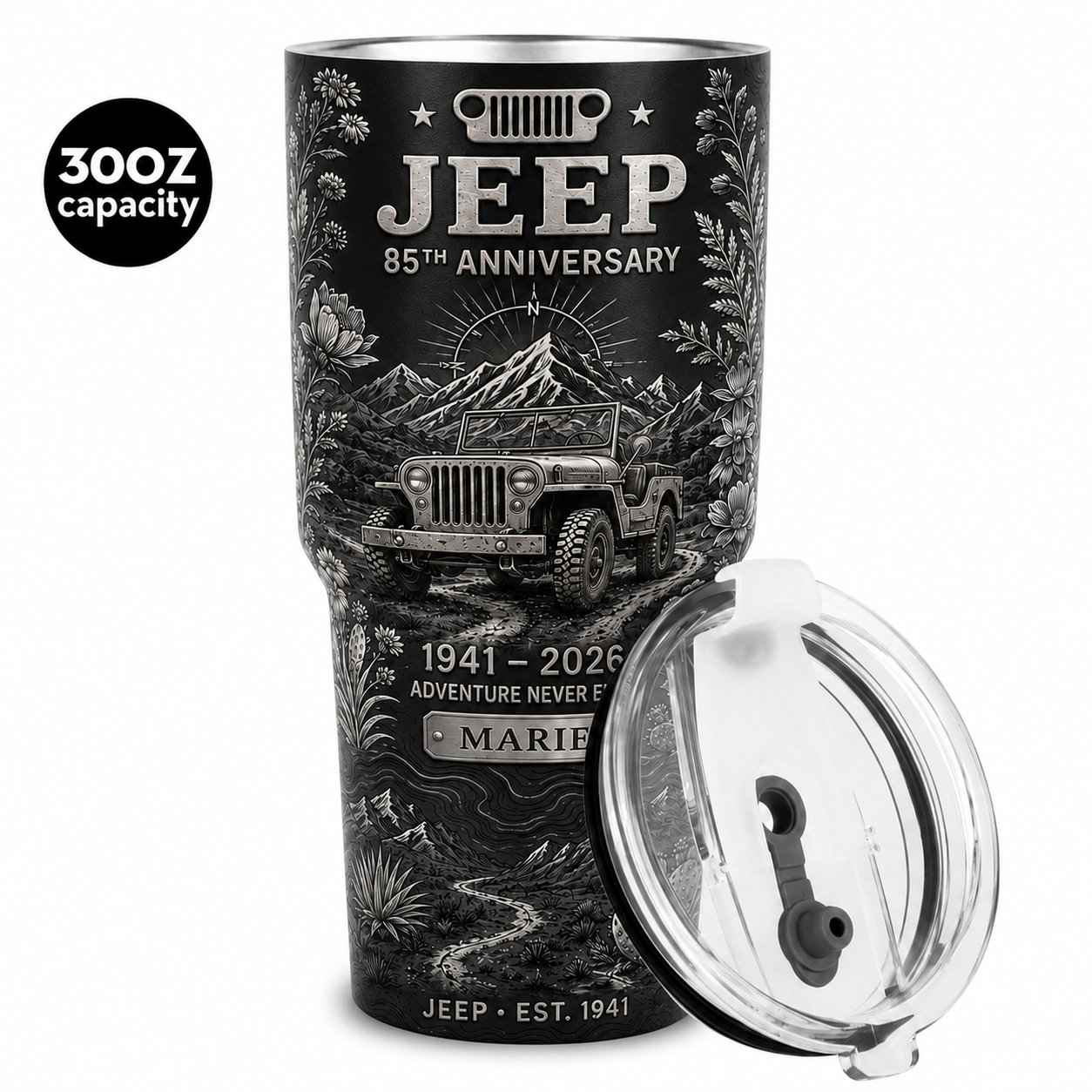 Personalized  Jeep 85th Anniversary Tumbler 40oz, 30oz, 20oz V2