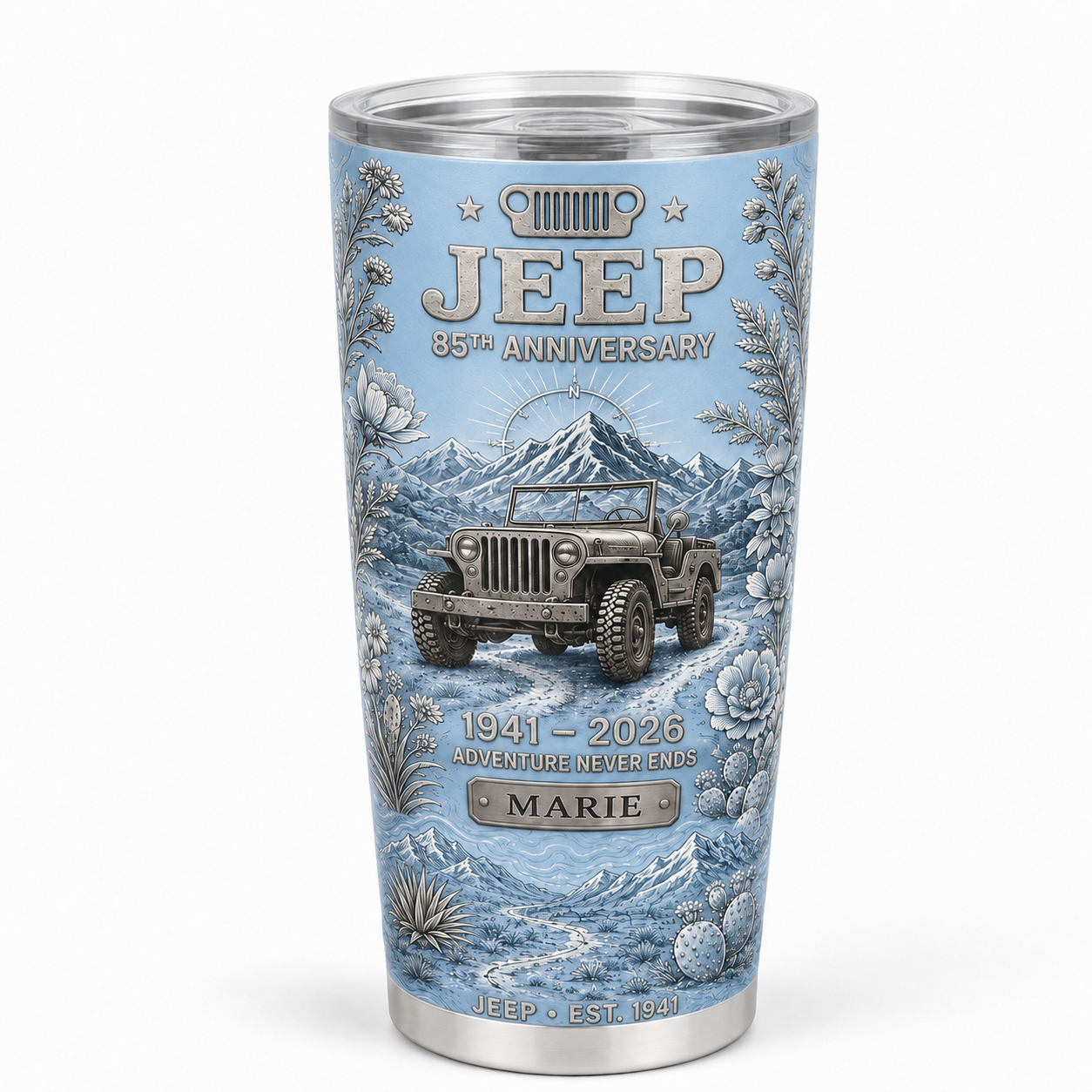 Personalized  Jeep 85th Anniversary Tumbler 40oz, 30oz, 20oz V2