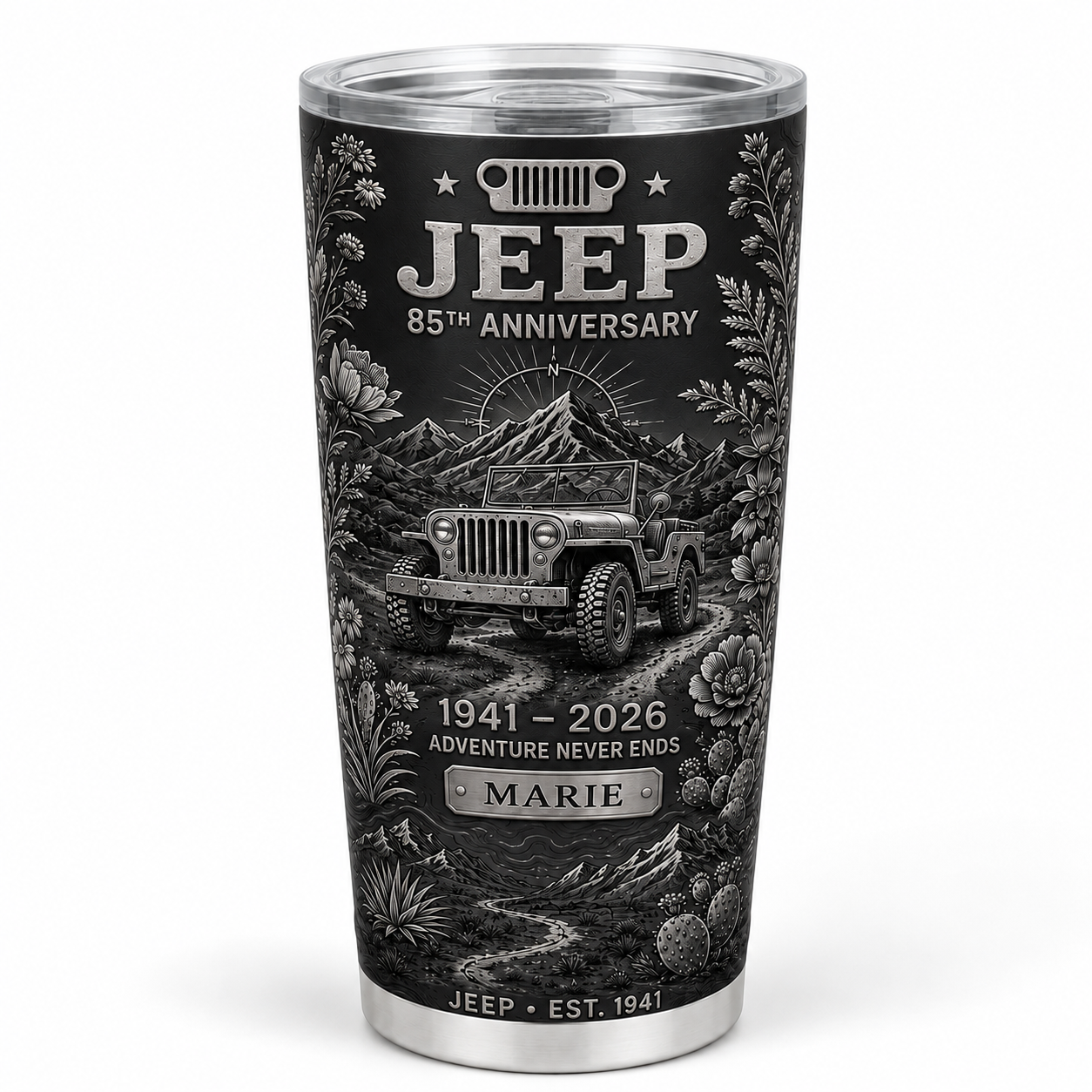Personalized  Jeep 85th Anniversary Tumbler 40oz, 30oz, 20oz V2