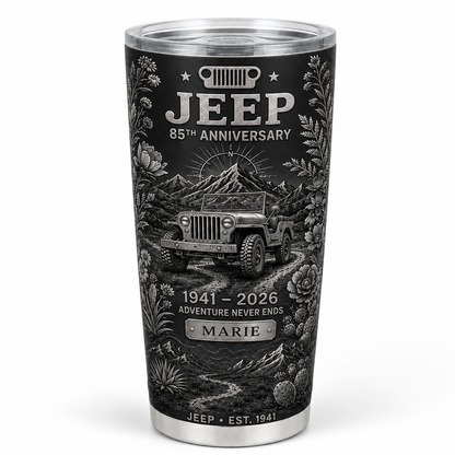 Personalized  Jeep 85th Anniversary Tumbler 40oz, 30oz, 20oz V2