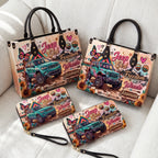 [Free delivery] Freedom On Wheels Personalized Leather Bag + FREE Wallet