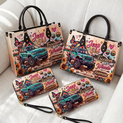 Freedom On Wheels Personalized Leather Bag + FREE Wallet